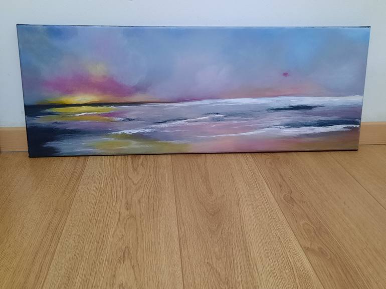 Original Abstract Expressionism Seascape Painting by Alie ten Hove