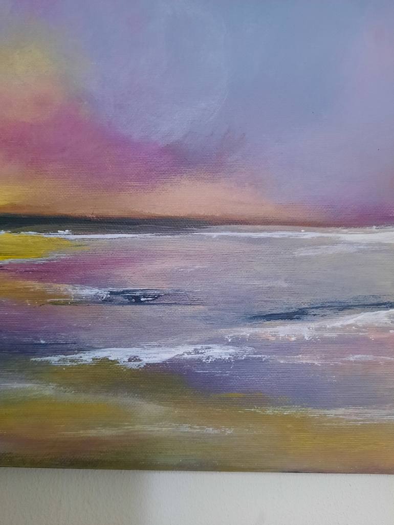 Original Abstract Expressionism Seascape Painting by Alie ten Hove