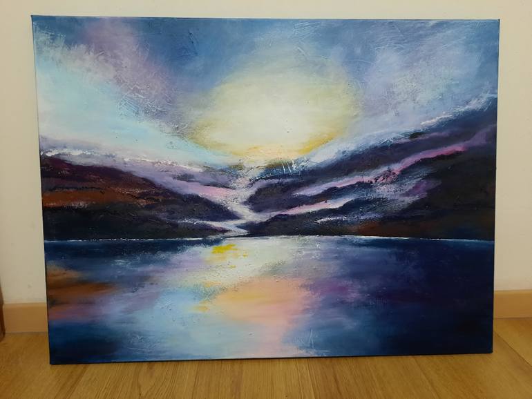 Original Abstract Landscape Painting by Alie Ten Hove