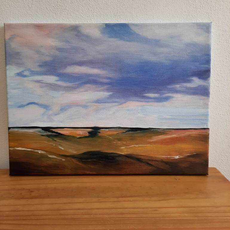 Original Abstract Landscape Painting by Alie ten Hove