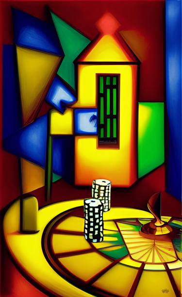 Print of Cubism Geometric Paintings by Anna Alekberova