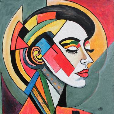 Print of Cubism Abstract Paintings by Anna Alekberova