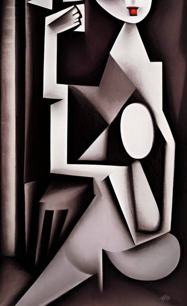 Print of Cubism Abstract Paintings by Anna Alekberova
