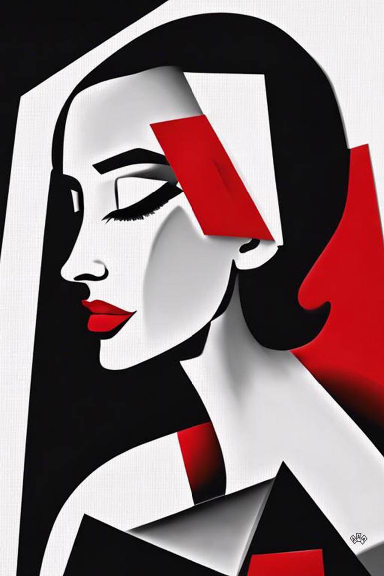 Print of Abstract Women Paintings by Anna Alekberova