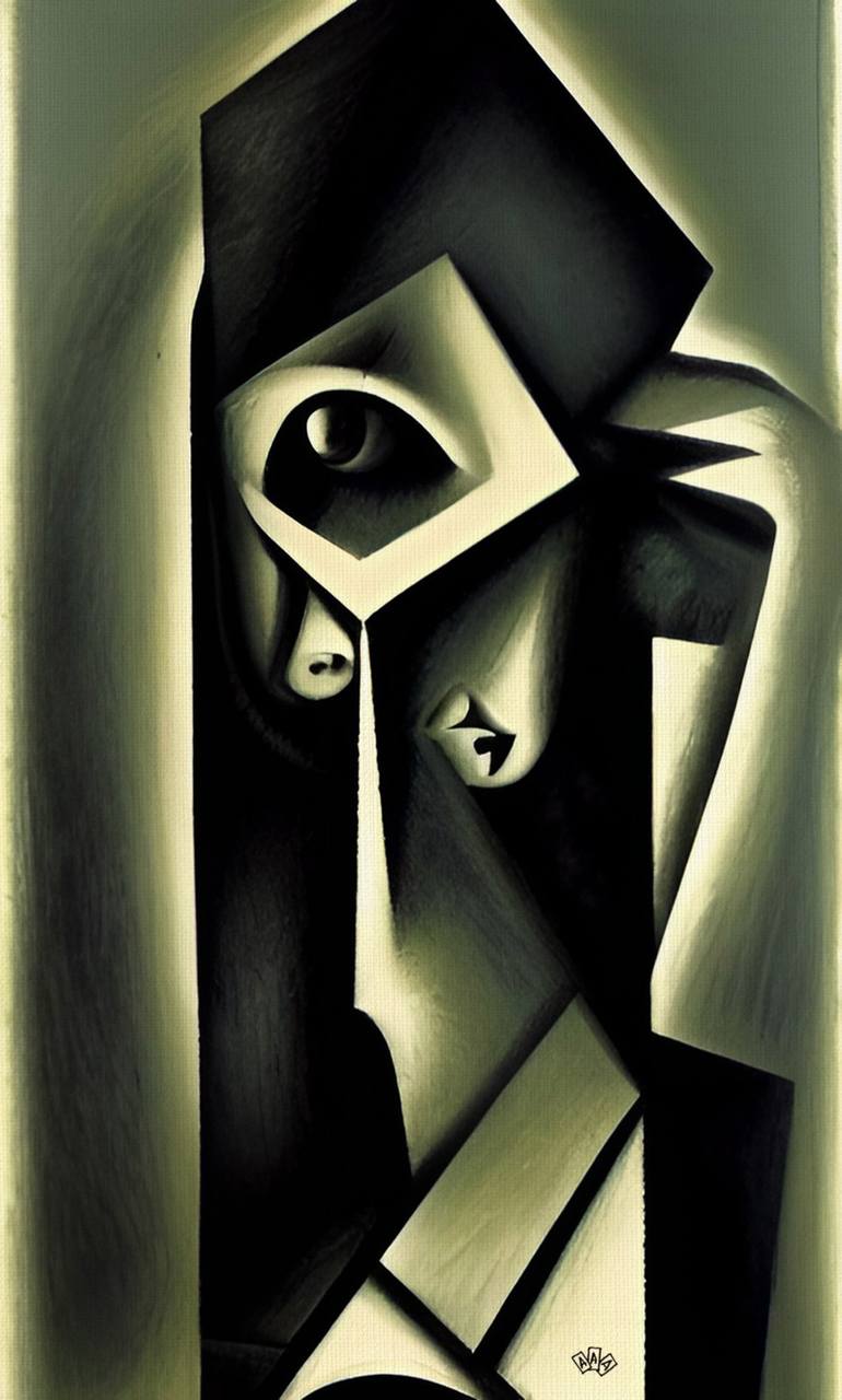 Print of Cubism Abstract Paintings by Anna Alekberova