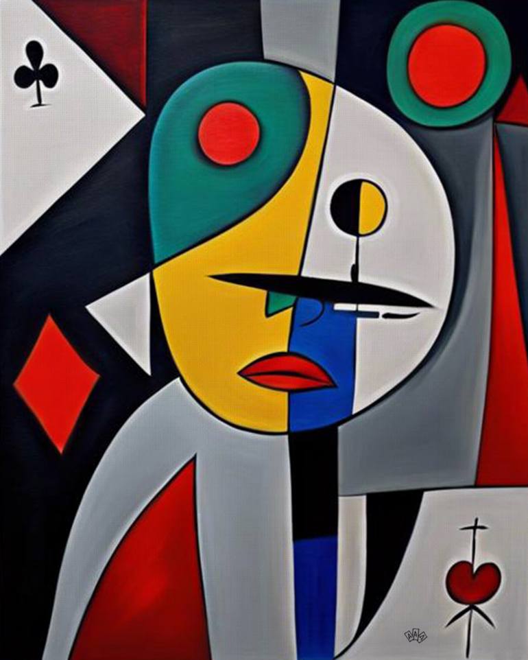 Print of Cubism Abstract Paintings by Anna Alekberova