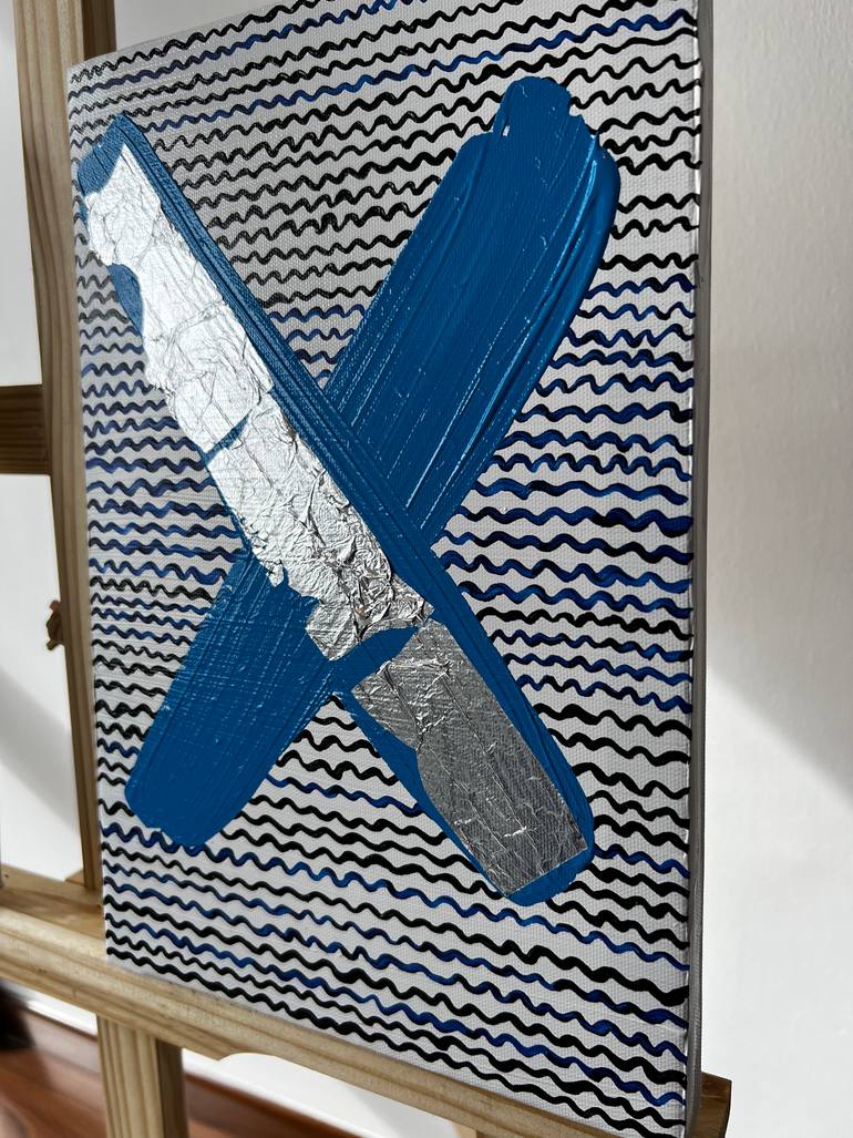 Original Abstract Geometric Painting by Yulia Struina