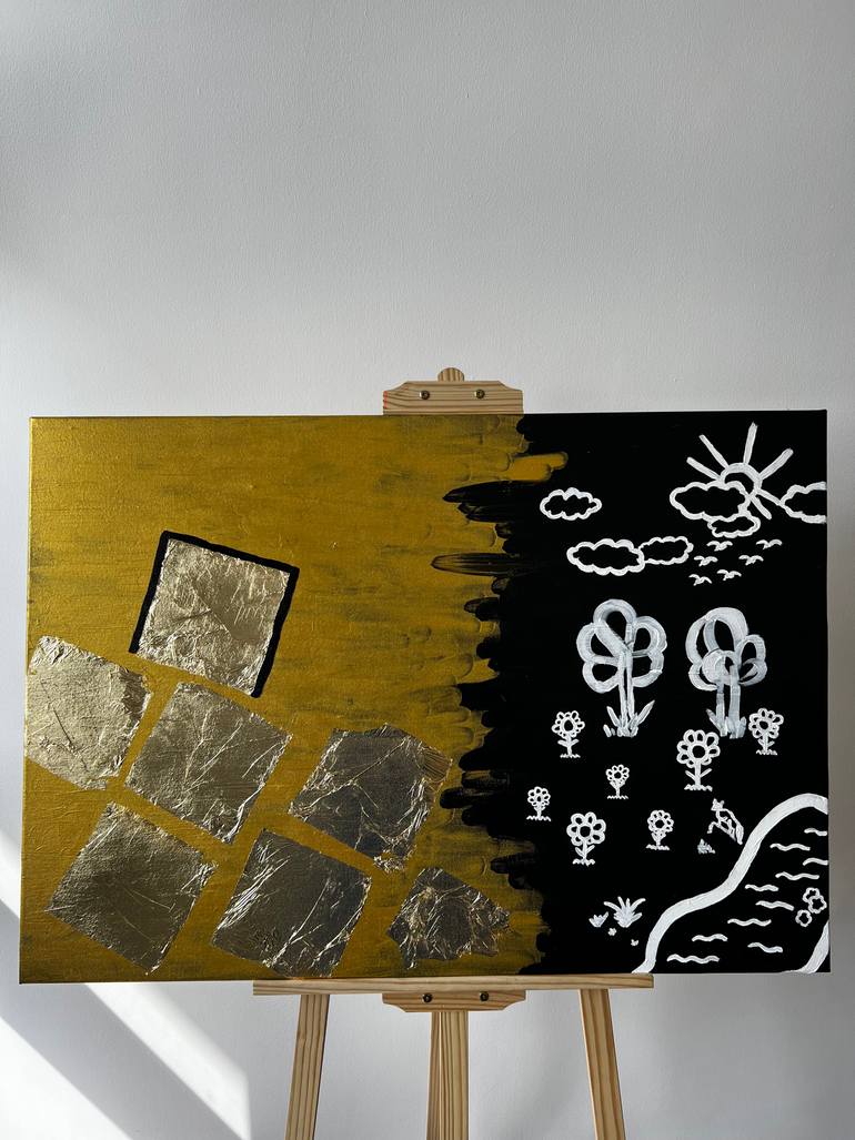 Original Abstract Expressionism Nature Painting by Yulia Struina