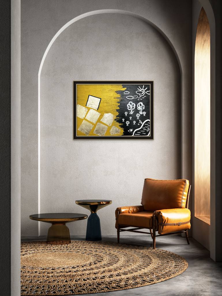 Original Abstract Expressionism Nature Painting by Yulia Struina