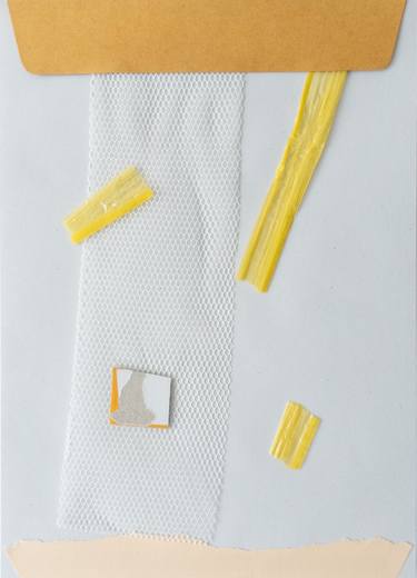 Original Geometric Abstract Collage by Wei Li Leow
