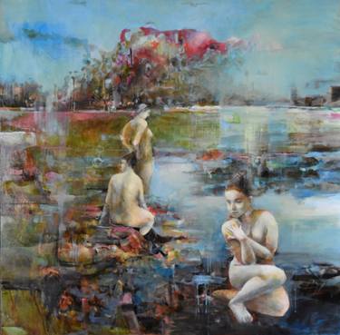 Original Abstract Landscape Painting by Viola Artemani