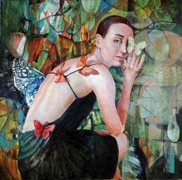 Original Figurative Women Paintings by Viola Artemani