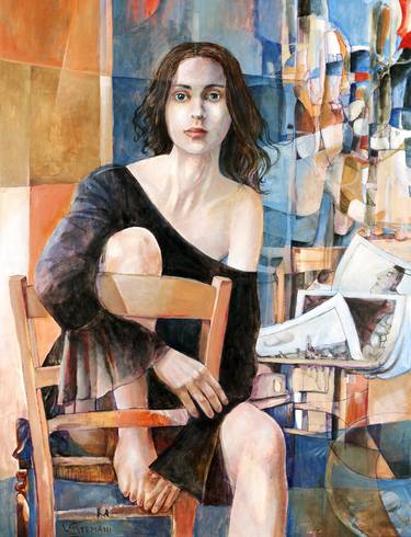 Original Abstract Women Paintings by Viola Artemani