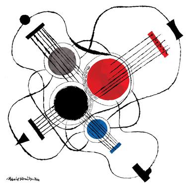 Original Modernism Music Printmaking by Jazzfest Gallery