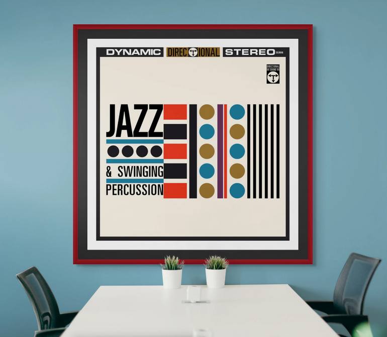 Original Modernism Music Printmaking by Jazzfest Gallery