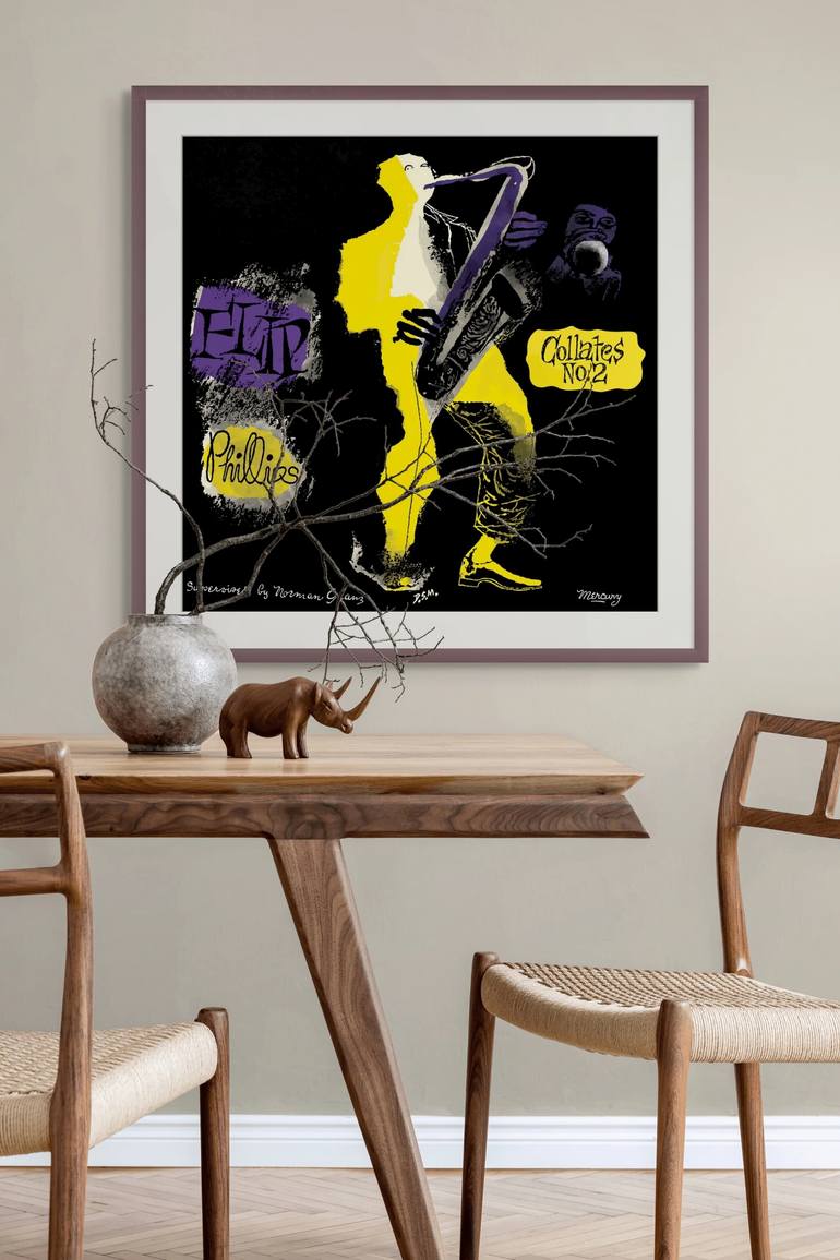 Original Modernism Music Printmaking by Jazzfest Gallery