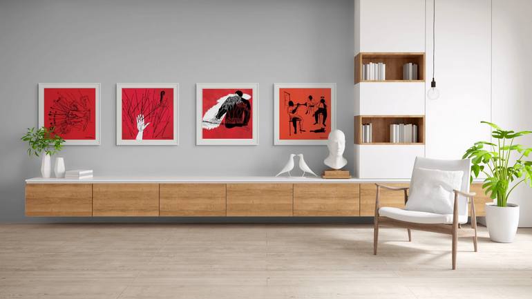 Original Modernism Music Printmaking by Jazzfest Gallery