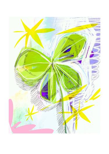 Print of Floral Digital by JD Rhii