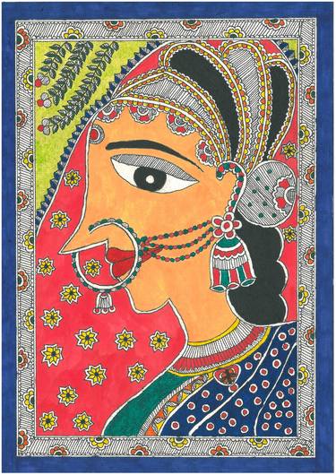 Original Folk Women Paintings by Vaijanti Makhija