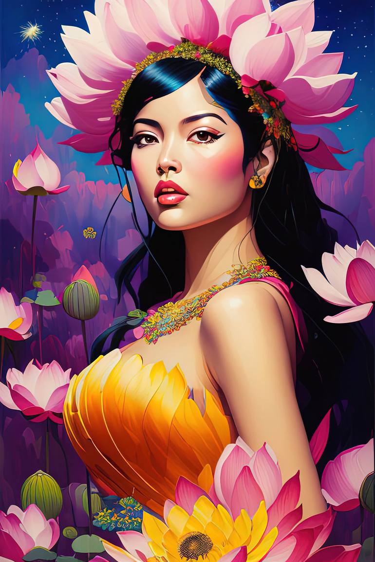 The Blossoming Empress of Cosmos - Print