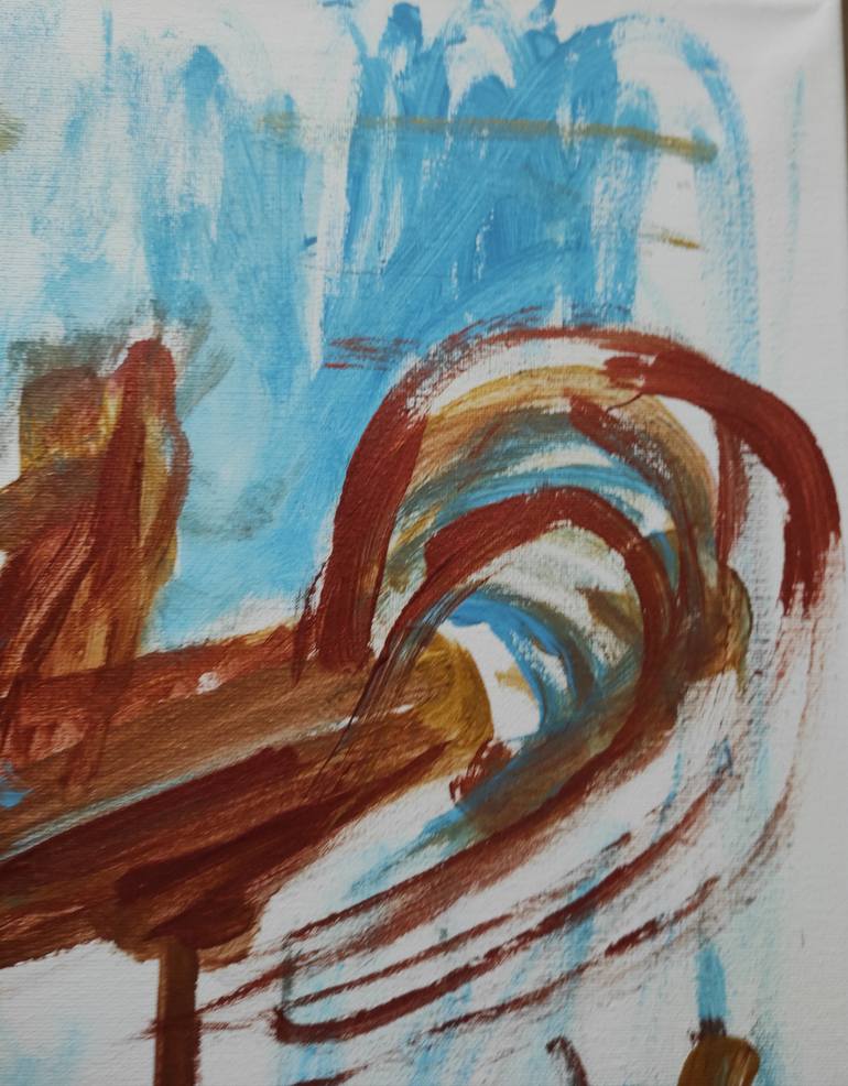 Original Abstract Expressionism Abstract Painting by Inga Jelisejeva
