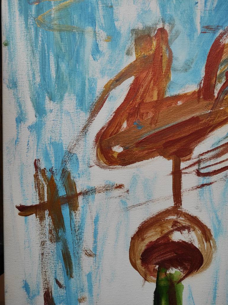 Original Abstract Expressionism Abstract Painting by Inga Jelisejeva