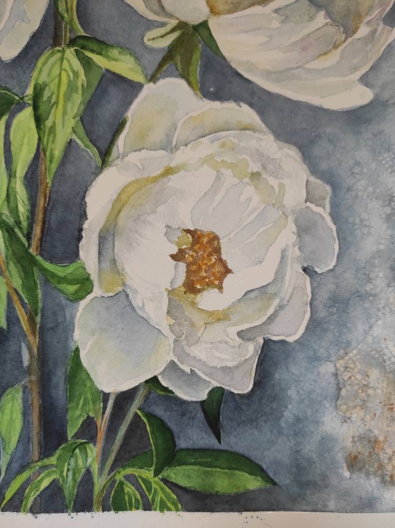 Original Contemporary Botanic Painting by Inga Jelisejeva