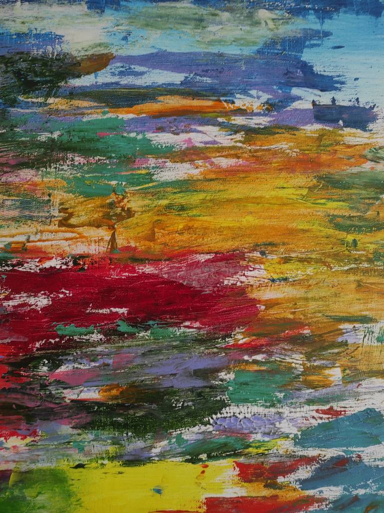 Original Abstract Expressionism Abstract Painting by Inga Jelisejeva