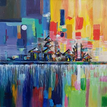 Original Expressionism Landscape Paintings by Dimitribali Pastpaintings