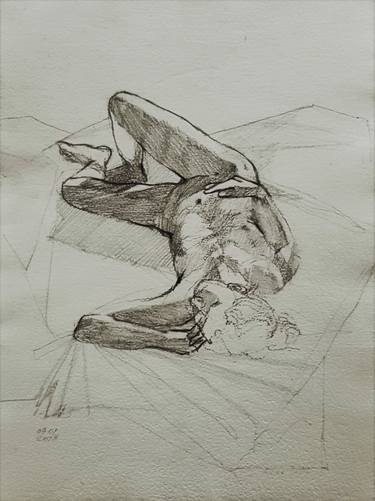 Original Figurative Nude Drawings by guido de bruyn