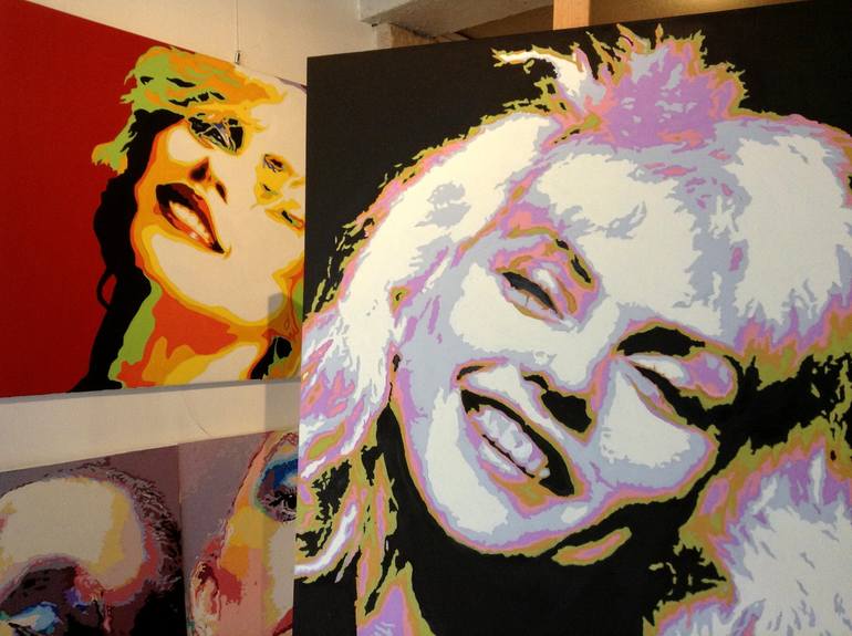 Original Contemporary Pop Culture/Celebrity Painting by Hans Veltman