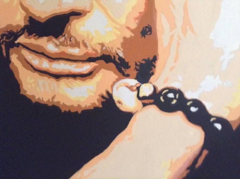 Original Figurative Pop Culture/Celebrity Painting by Hans Veltman