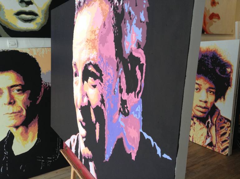 Original Figurative Pop Culture/Celebrity Painting by Hans Veltman