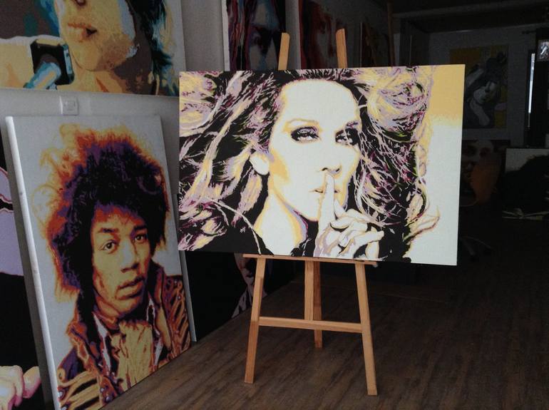 Original Pop Culture/Celebrity Painting by Hans Veltman