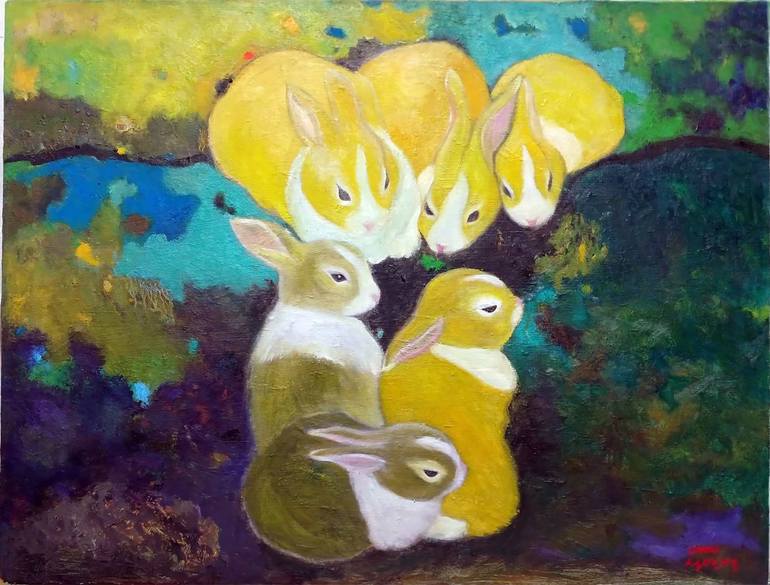 Original Expressionism Animal Paintings by Seo Yeongyeong