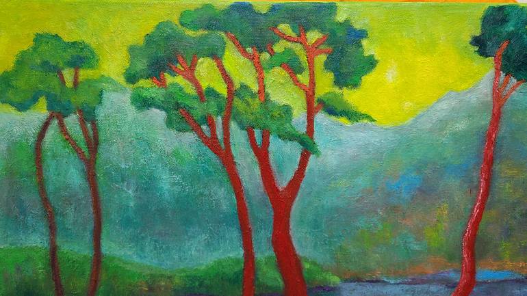 Original Expressionism Landscape Painting by Seo Yeongyeong