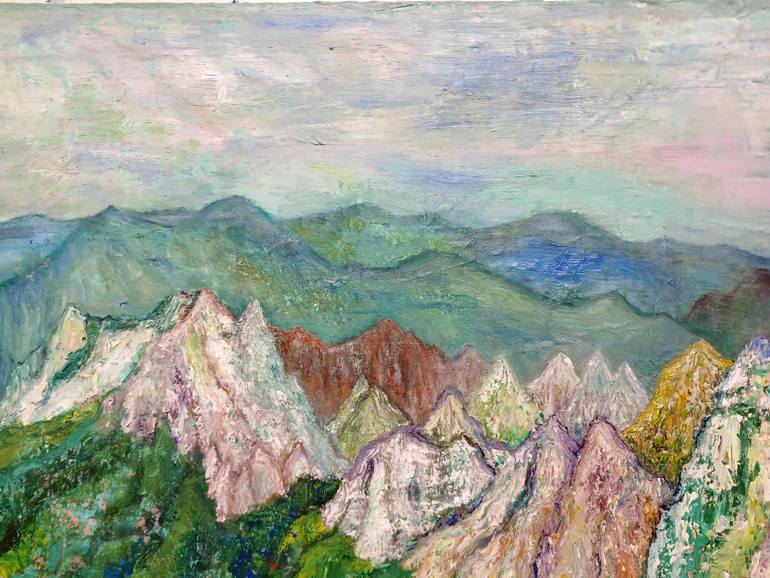 Original Abstract Expressionism Landscape Painting by Seo Yeongyeong