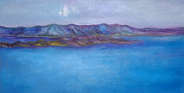 Original Abstract Seascape Painting by Seo Yeongyeong
