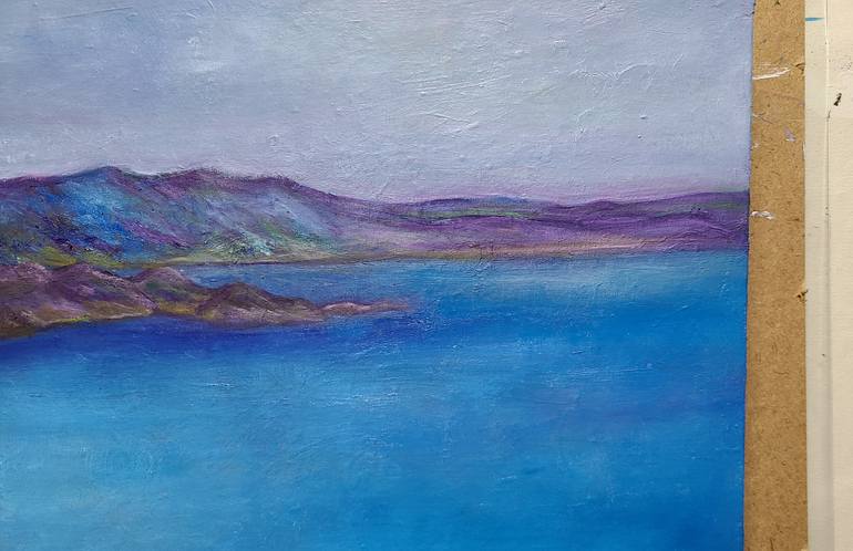 Original Abstract Seascape Painting by Seo Yeongyeong