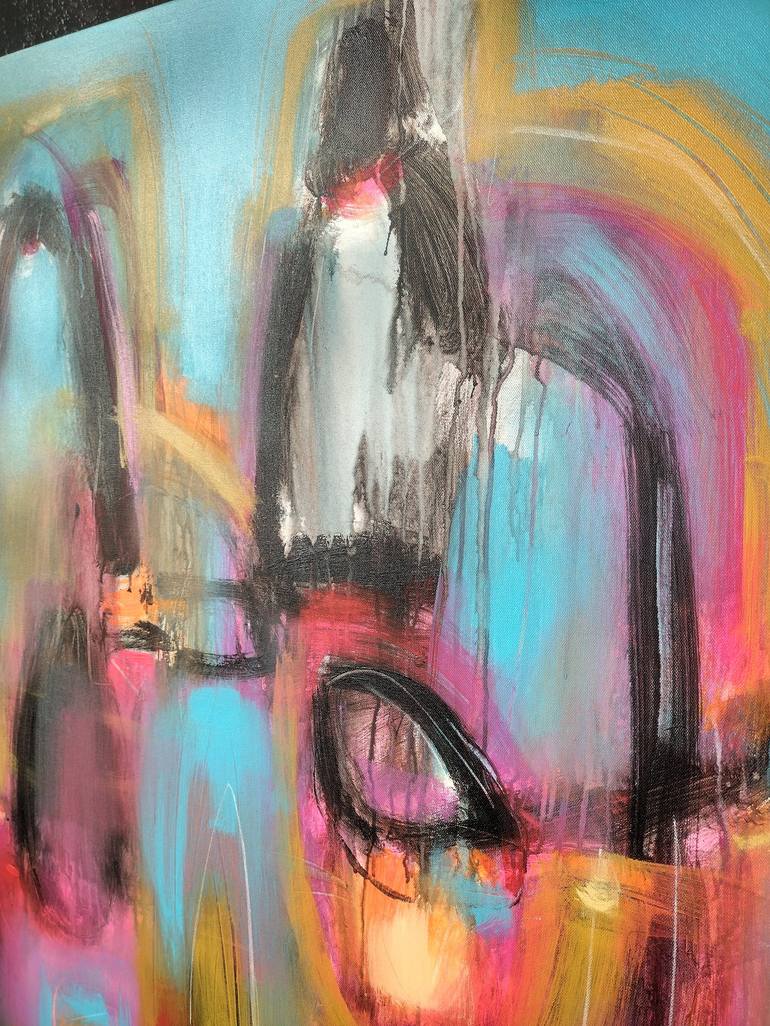 Original Abstract Expressionism Abstract Painting by Reinaldo Lopez