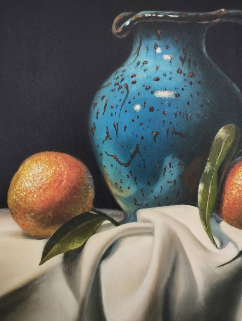 Original Photorealism Still Life Painting by Yelyzaveta Starostina