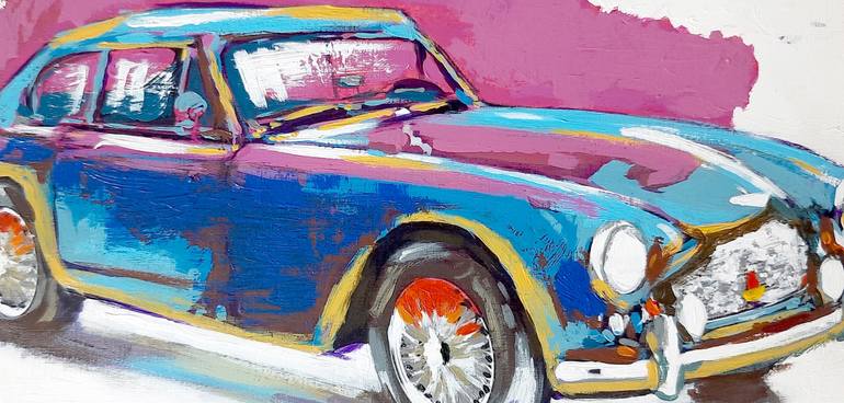Original Art Deco Transportation Painting by Rohan Khuntale