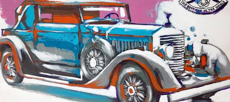 Original Abstract Transportation Painting by Rohan Khuntale