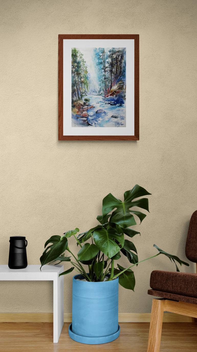 Original Impressionism Nature Painting by Zsolt Szekelyhidi