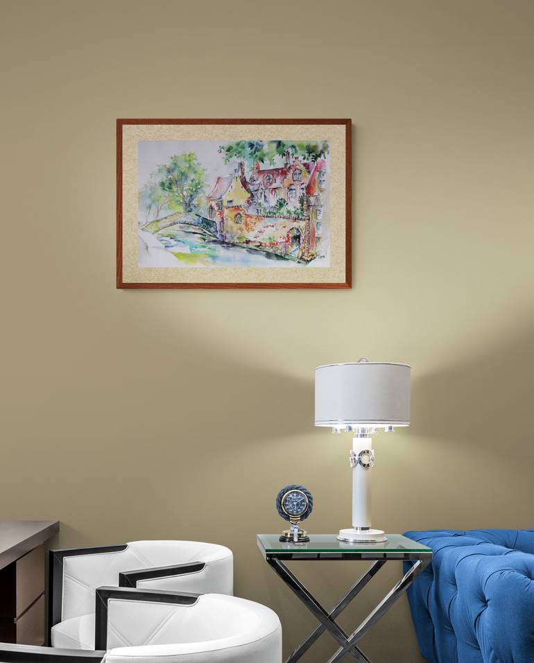 Original Illustration Travel Painting by Zsolt Szekelyhidi