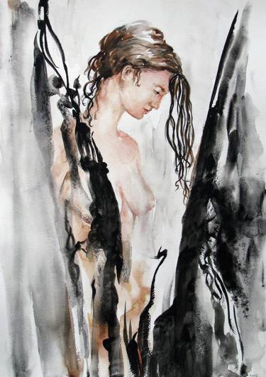 Original Figurative Nude Paintings by Zsolt Szekelyhidi