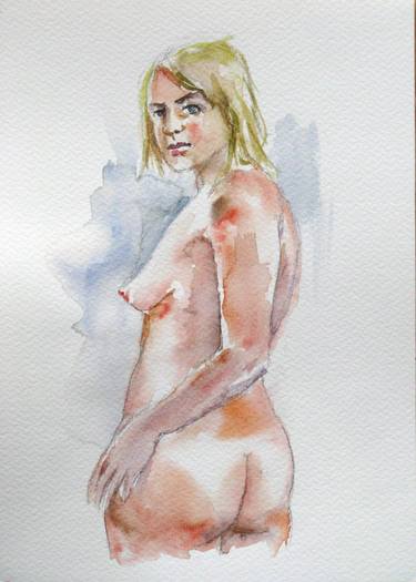 Original Figurative Nude Paintings by Zsolt Szekelyhidi
