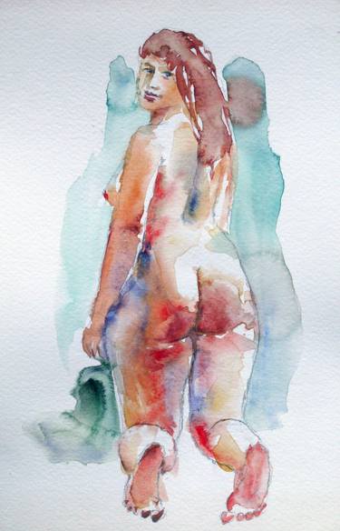 Original Figurative Nude Paintings by Zsolt Szekelyhidi