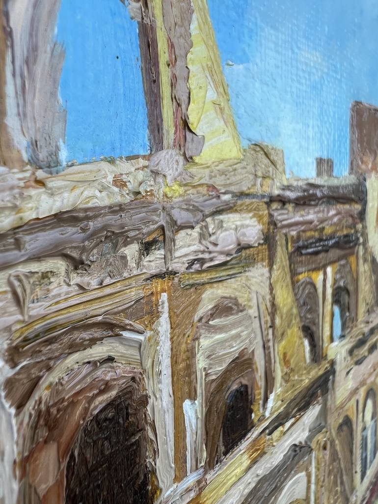 Original Impressionism Cities Painting by Elvira Gord