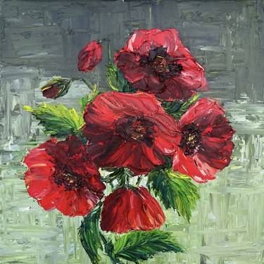 Print of Impressionism Floral Paintings by Elvira Gord